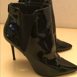 Stuart Weitzman patent leather boots